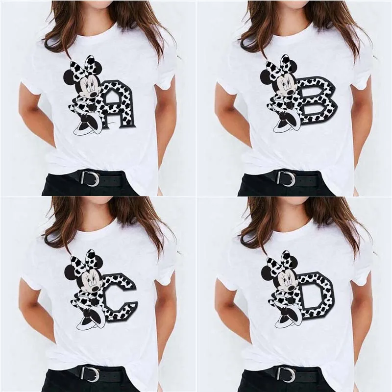 

Женская футболка с коротким рукавом и принтом «Минни Дисней»