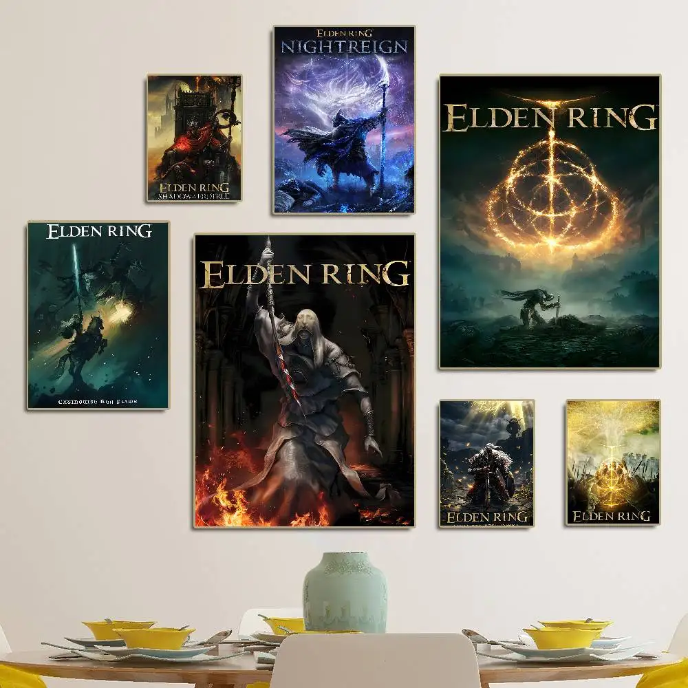 Фото Постер с изображением игры Elden Ring, HD качество, настенный декор для кабинета/квартиры №3