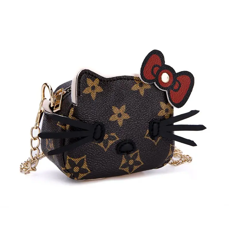 Мини-сумка на плечо Kawaii Hello Kitty Sanrio легкая роскошная сумка для наушников Airpods 4