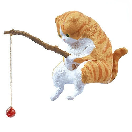

Kitten Fishing Good Weather Hand-made Toy Fish Tank Decoration Cat Fishing