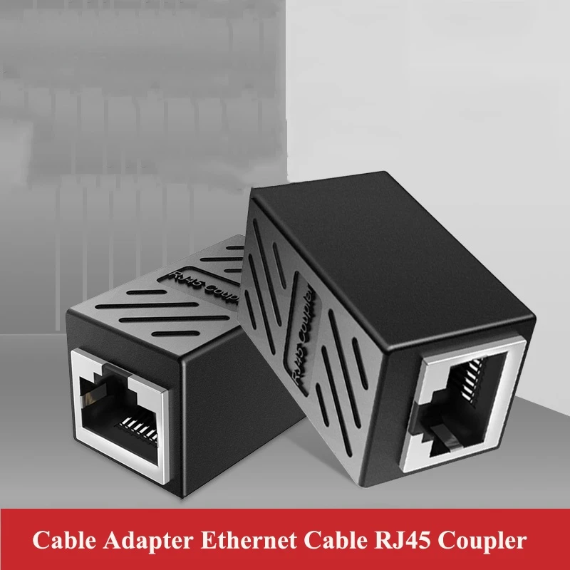 

Female to Female Connector RJ45 Ethernet Cable Cat7/Cat6/5e Network LAN Adapter Internet Coupler Extender Extension Converter