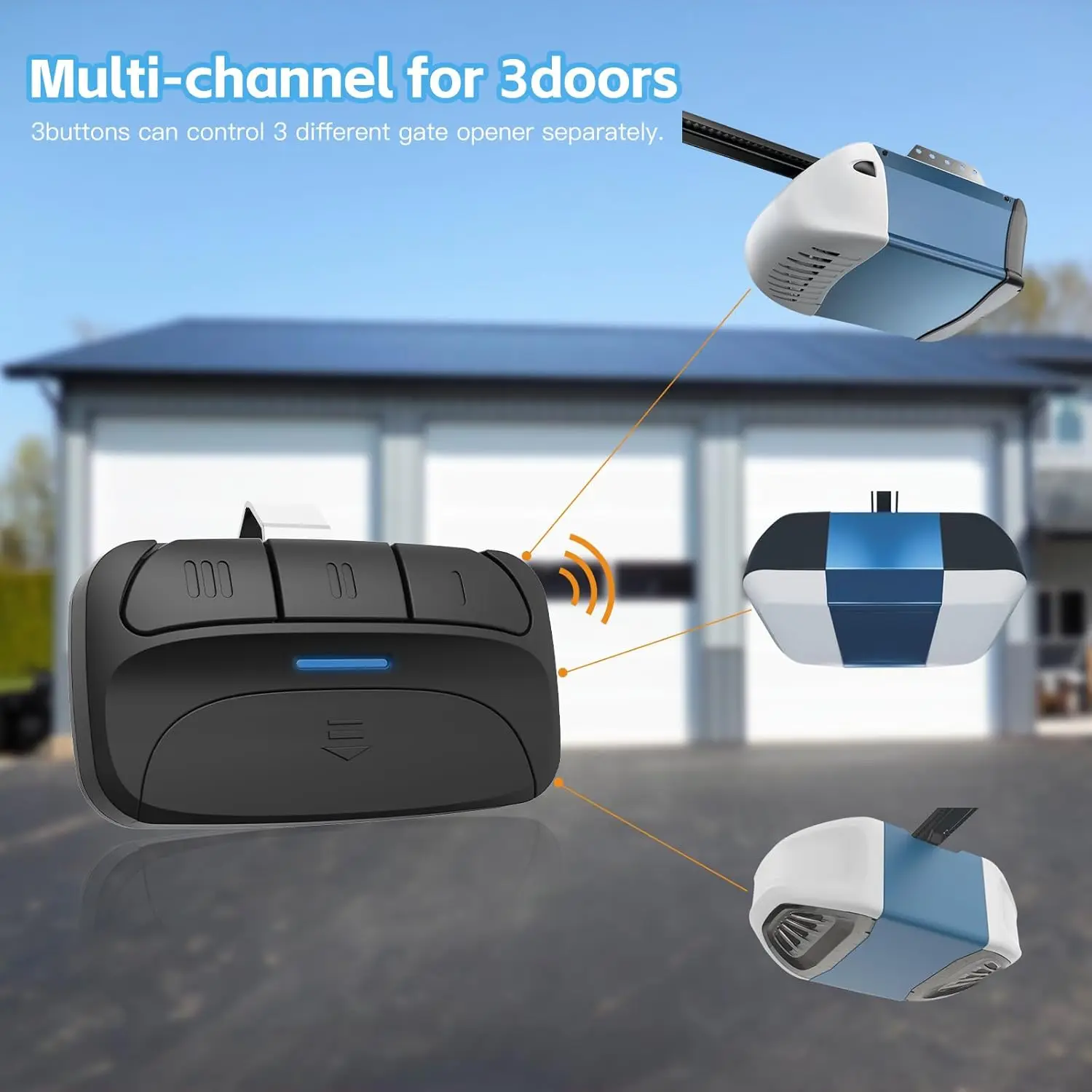 Электронный дверной пульт дистанционного управления 310 МГц 315 390 команд для