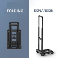 tool cart folding trolley portable retractable camping shopping hand cart scalable luggage carrier aluminium alloy trolley tool