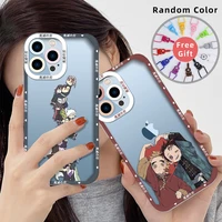 ghost slayer anime phone case for iphone se2020 12 11 13 pro max mini x xs xr 7 8 plus bumper fundas camera protection cover