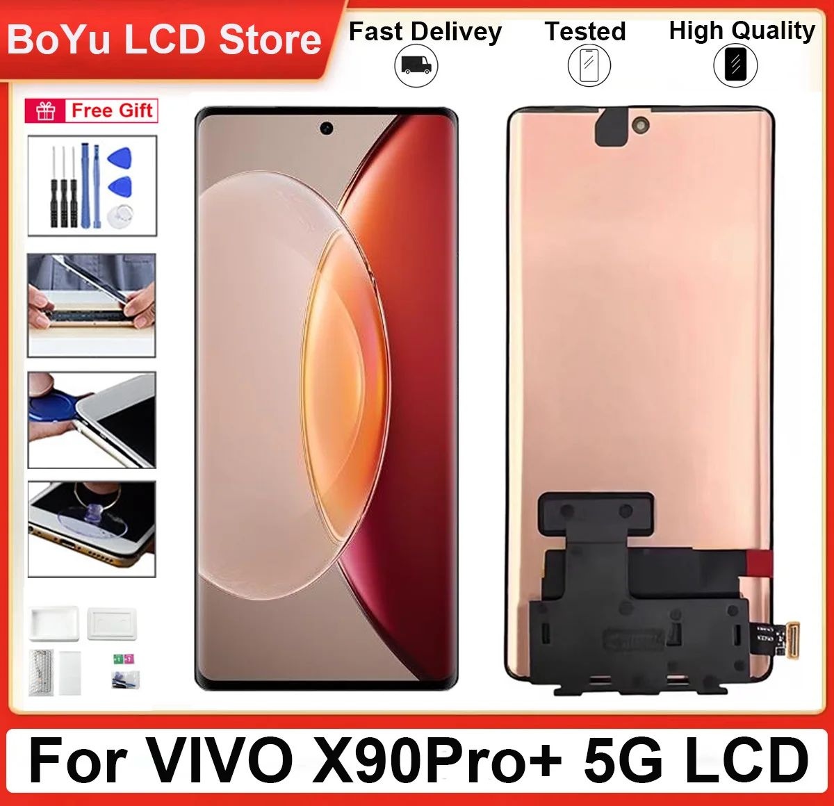 100% оригинальный 6 78-дюймовый vivox90 pro + дисплей для VIVO X90 Pro 5G V2227A без рамки ЖК-дисплея