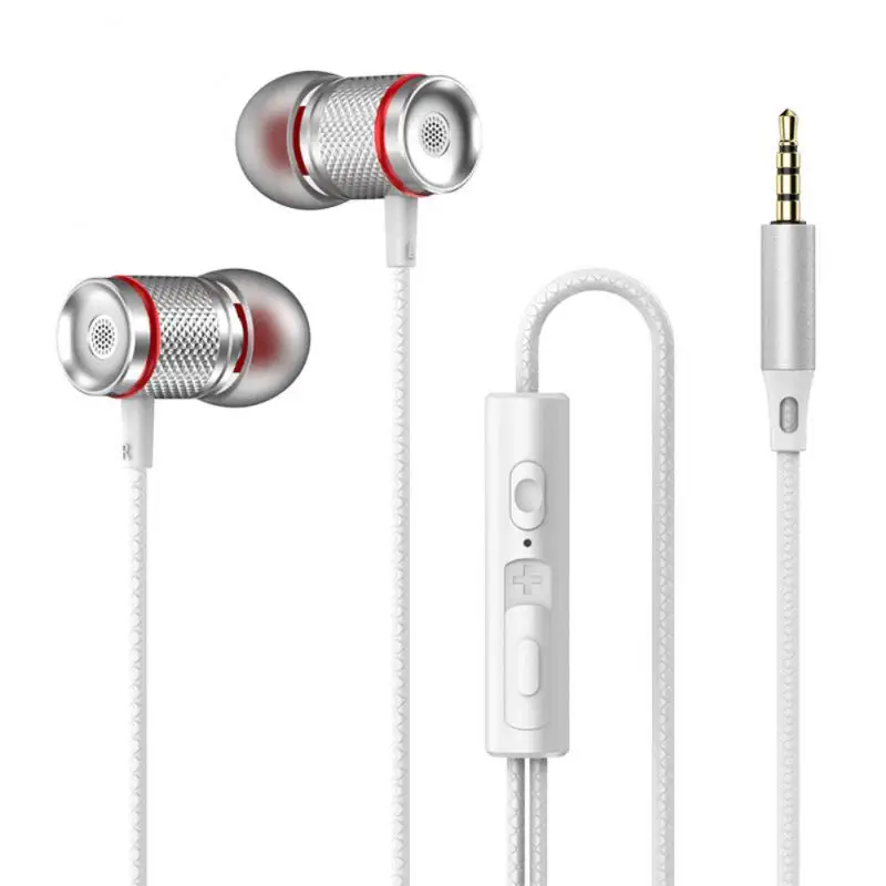 

Hifi Headphones Lightweight Volume Adjustable Extra Bass Gaming With Mic Phone Accessories Earbuds In-line Control Music In-ear