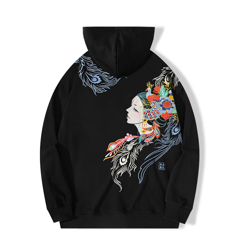 

Oversize Spring Autumn Jacket Men Women Hooded Knit Sweatshirt Embroidery Pullovers Hip Hop Luxury Male Clothing 2023 Y2K Punk