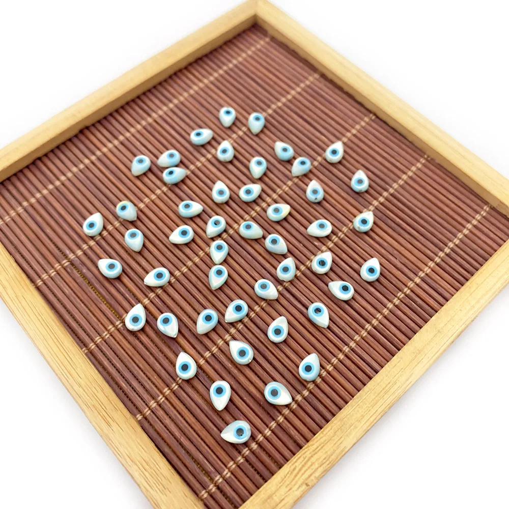 

5pcs Natural Shell Pendant Water Drops Blue Evil Tears Pearl Charm for Jewelry Making Necklace Accessories Handmade Bracelets