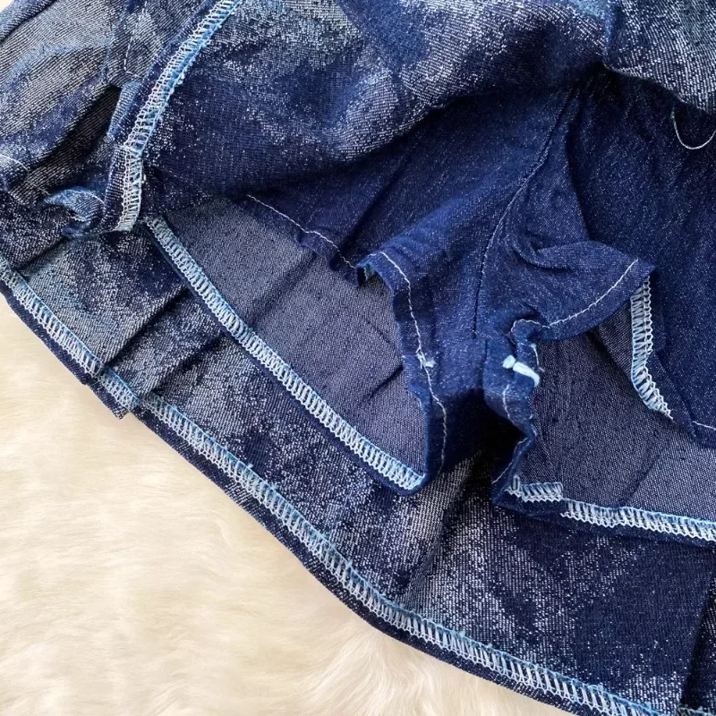 Женский пикантный комплект из 2 предметов топ с пряжкой и ремнем плиссированная