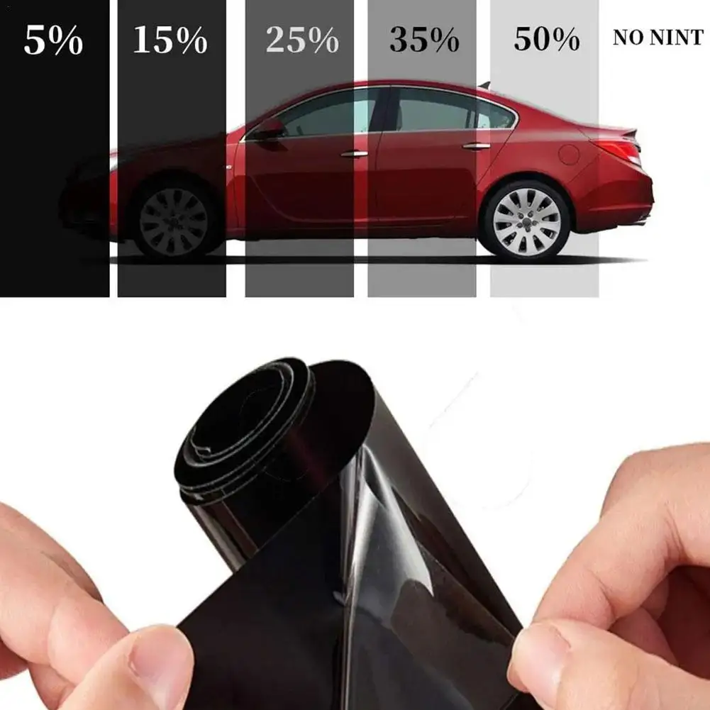 Black Car Window Foils Tint Tinting Film Roll Car Auto Home Decorate Window Glass Film Solar UV Protector Window Sticker Films