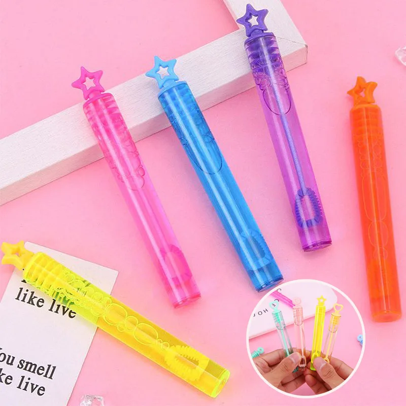 

Mini Bubble Prize Loot Bag Tubes Fillers Favour Kids Party Gifts Neon Star