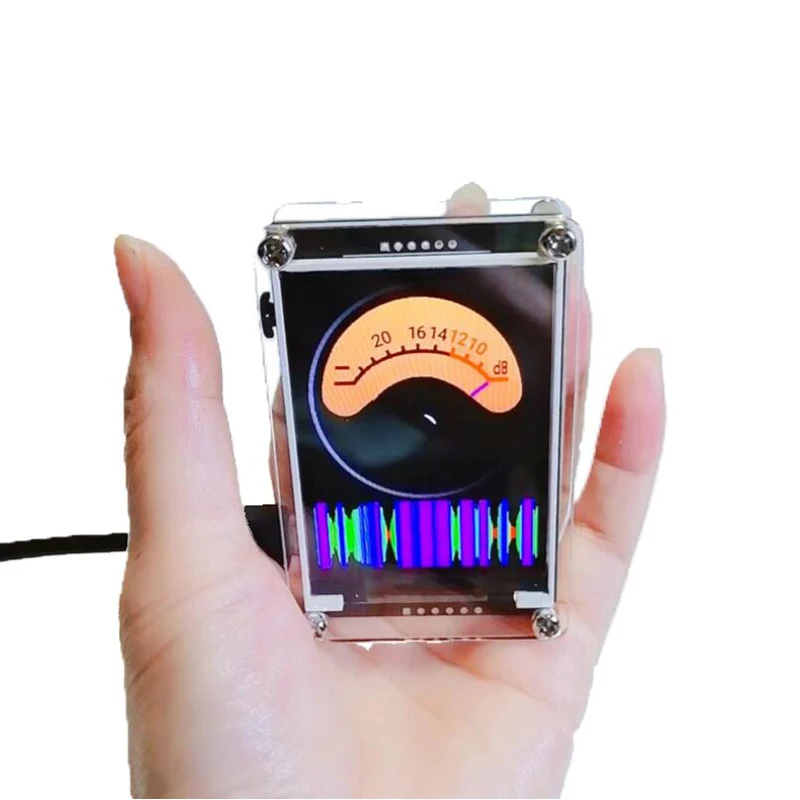 

Новейший 1,5-дюймовый звуковой усилитель с часами и голосовым управлением, усилитель спектра музыки, индикатор уровня звука, анализатор ритма, света, GPS-измеритель VU