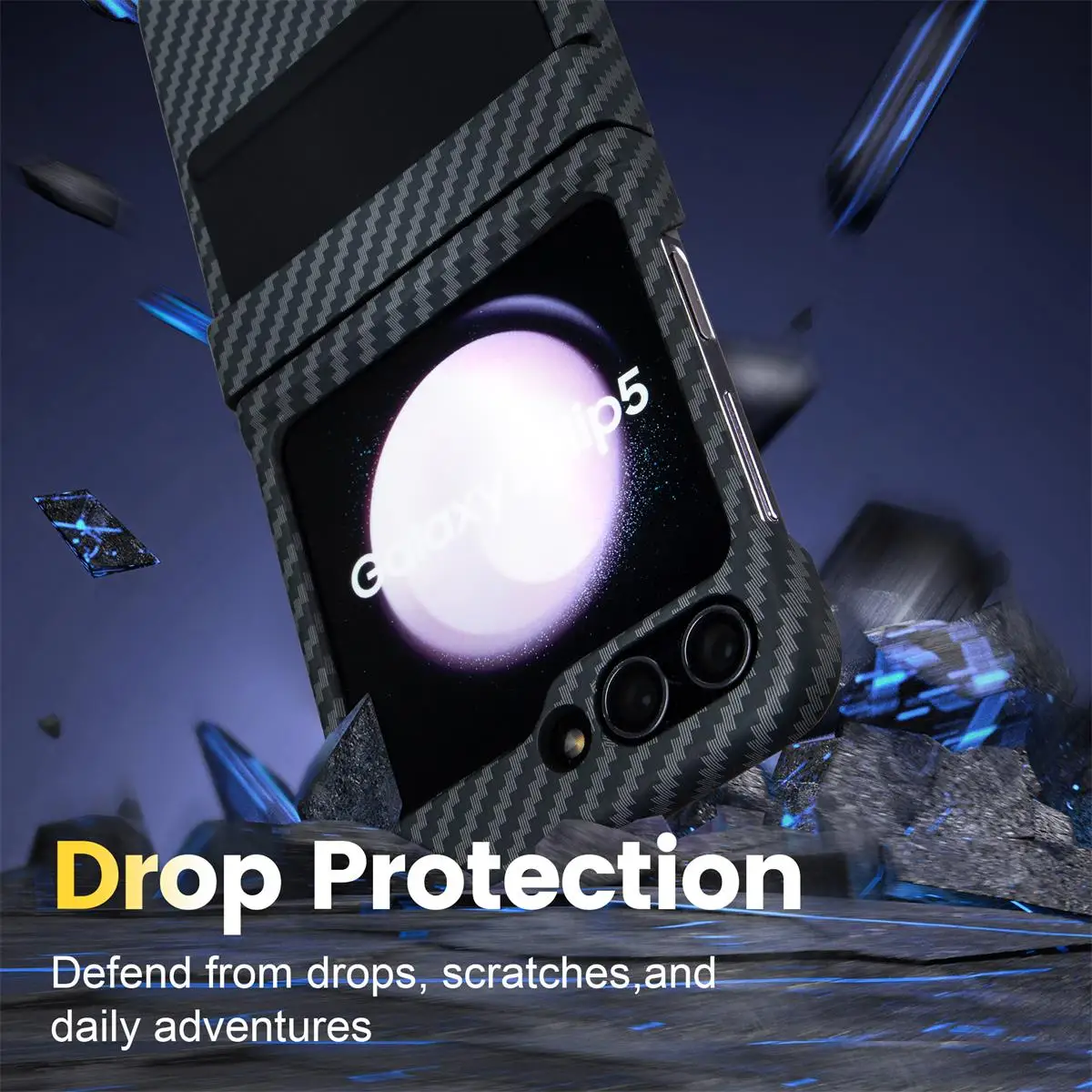 Ультратонкий приятный для кожи матовый складной чехол с петлями Samsung Galaxy Z Flip 6 5 4 3