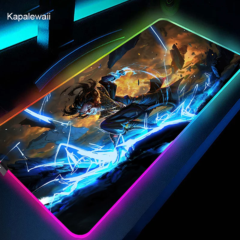 

Large RGB Mouse Pad XXL Backlight Mousepad LED Mouse Mat Avatar The Last Airbender Anime Mousepads Table Pads Keyboard Mats