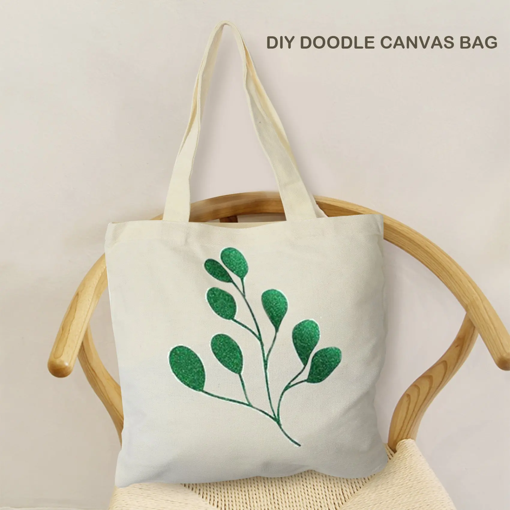 

Canvas Pencil Pouch Tote Bags Set,DIY Craft Blank Makeup Bags with Zip Canvas Pen Case DIY Reusable Shopping Grocery Bag