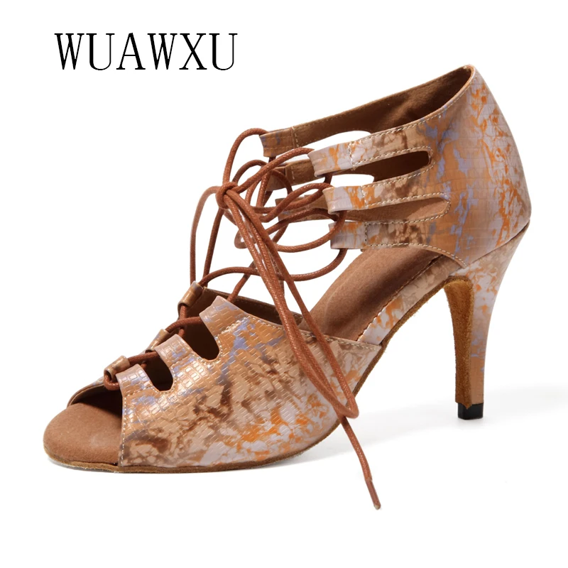 NATASHA2023 новые туфли для латиноамериканских танцев на шнуровке женские среднем