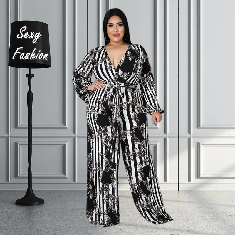 

Женский Осенний комбинезон с длинным рукавом и V-образным вырезом