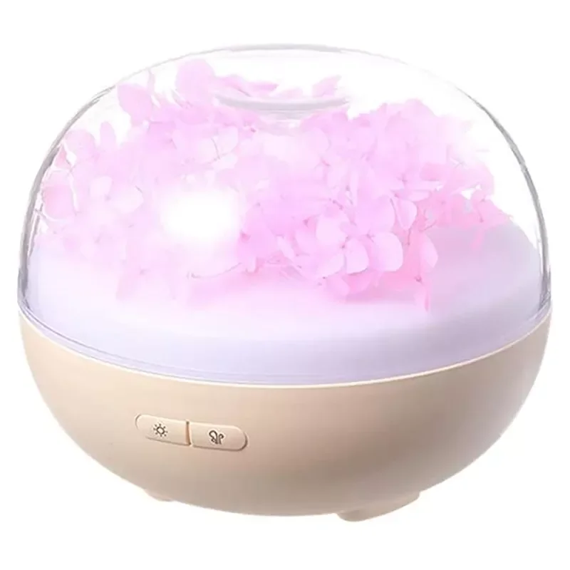 

Oil Diffuser Ultrasonic Humidifier Colorful Lights Aromatherapy Automatic Shut-Off Anhydrous (Pink)