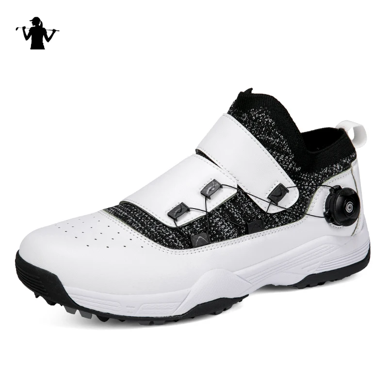 

Professional Spikes Golf Shoes for Women Comfortable Outdoor Walking Jogging Shoes Quick Lacing Golfer Training Shoes