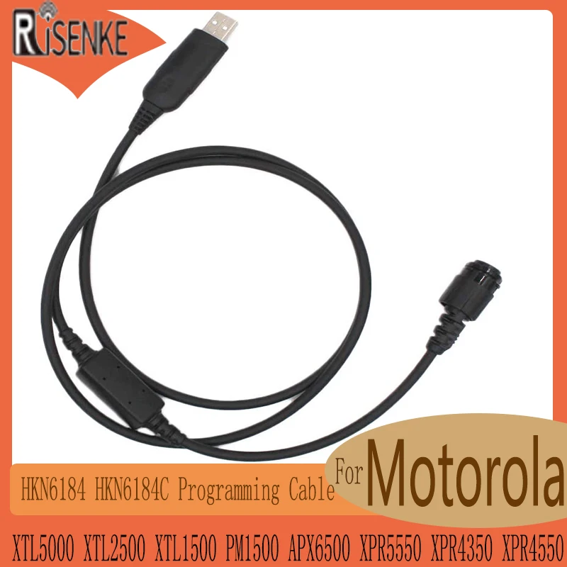 HKN6184 HKN6184C Programming Cable Compatible for Motorola XTL5000 XTL2500 XTL1500 PM1500 APX6500 XPR5550 XPR4350 XPR4550 Radio