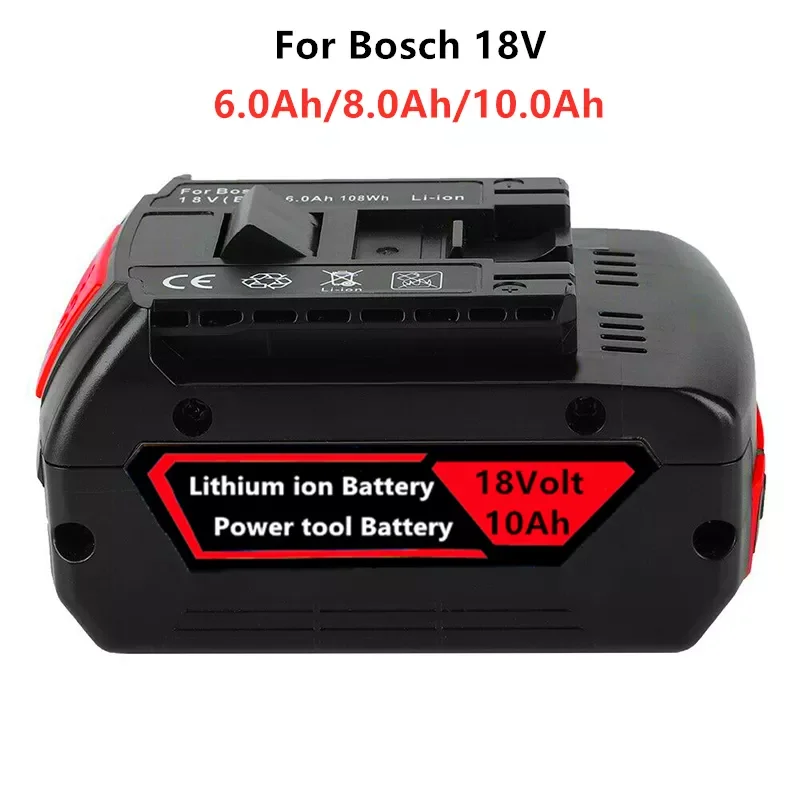 

Aleaivy Original 18V 6.0/8.0/10ah Rechargeable Lithium Ion Battery for Bosch 18V 6.0A Backup Battery Portable Replacement BAT609