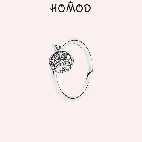 Homod кольца на палец с цветами Сверкающее Дерево жизни составные фотокольца для женщин Свадебные украшения
