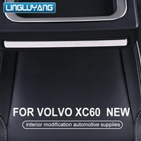 for volvo xc60 2018 2022 interior modification automotive supplies rear armrest cup holder bright strip