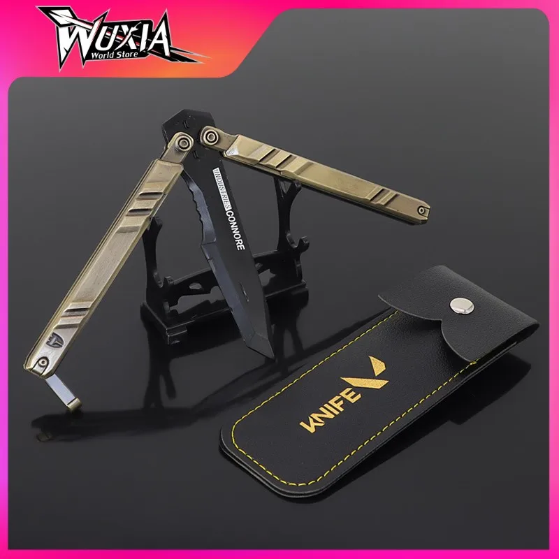 

21 см Valorant оружия Recon Balisong, нож-бабочка, модель оружия из металлического сплава, меч, Подарочные игрушки для мальчиков