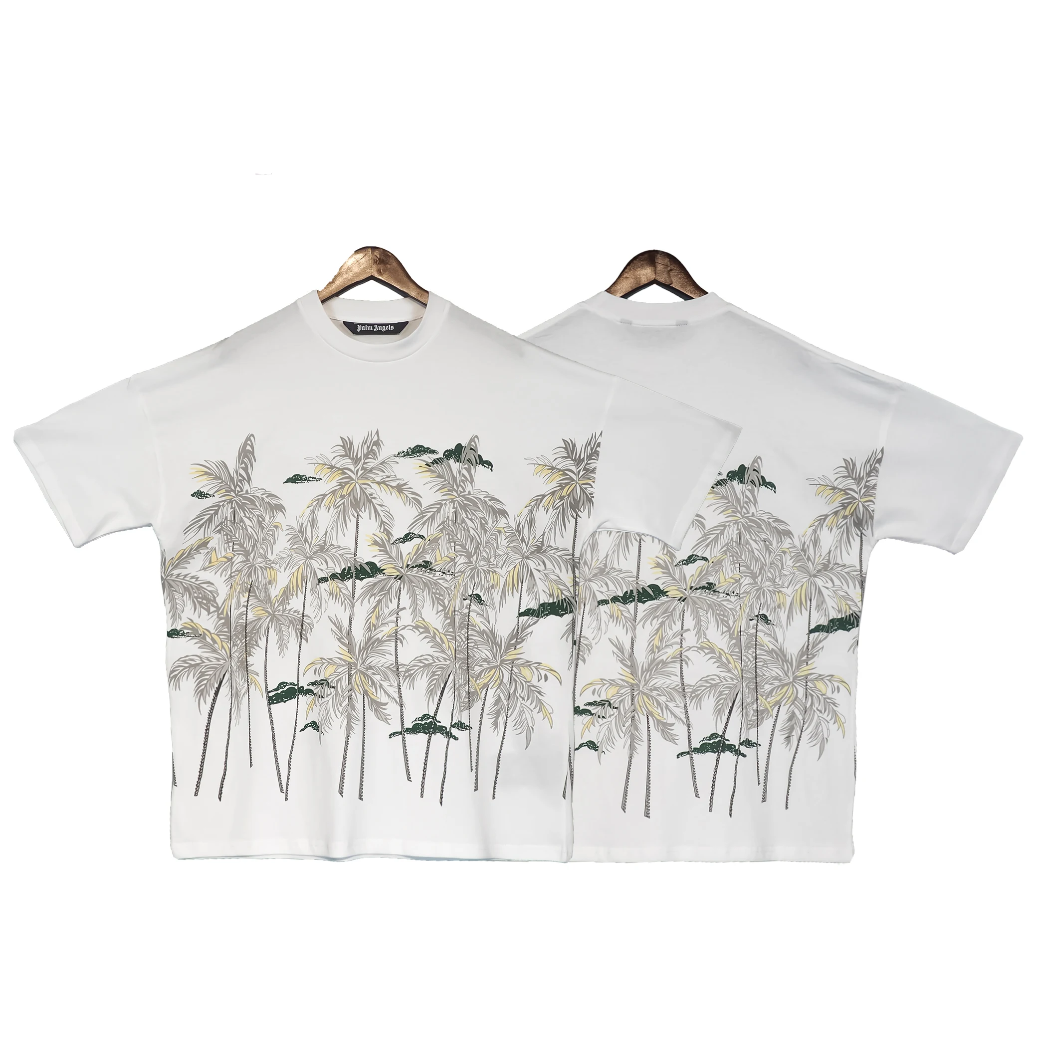 

Palm Angels Футболка унисекс с надписью и логотипом, 22 шт.