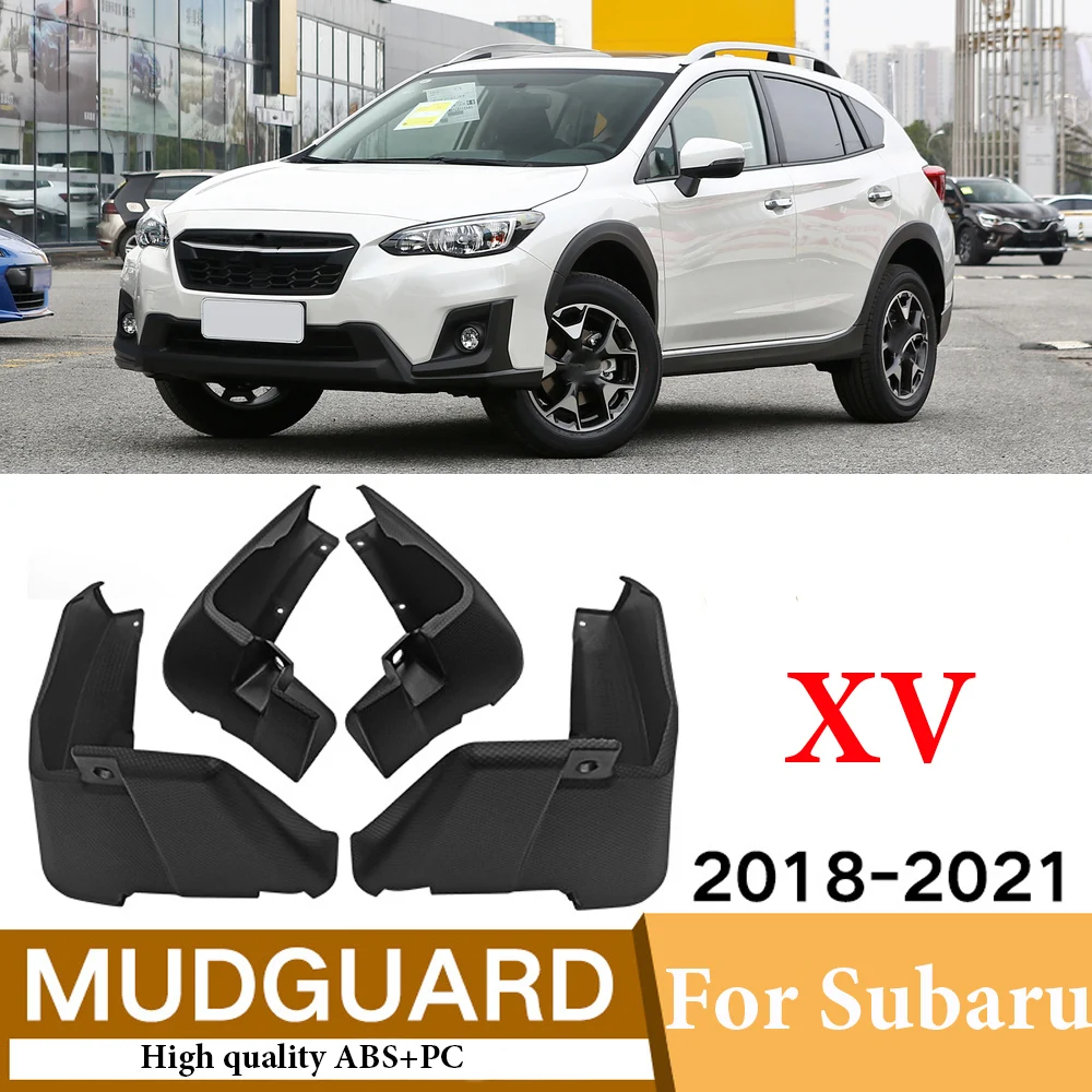 Car-styling Mud Flaps For Subaru XV 2018-2021 2019 2020 Splash Guards MudFlaps Front Rear Mudguards Fender Car Accessories