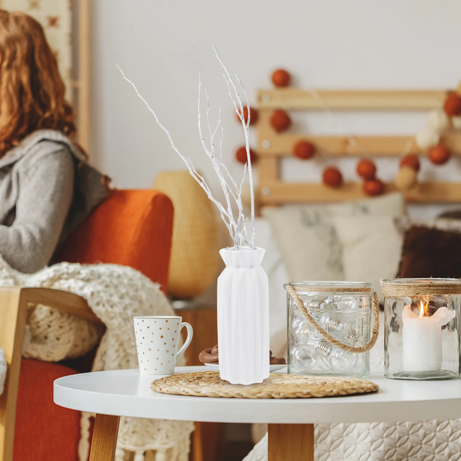 10 шт. ветки украшения 50 см сушеные искусственные растения комнатная ваза дерево