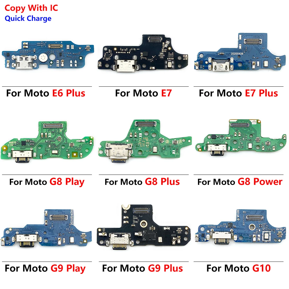 

20 шт., разъем для зарядного устройства USB, зарядный порт Micro Flex для Moto G10 G20 G30 G50 G60 G100 E6 E7 Plus G8 Play G9 Plus Power