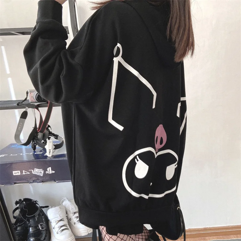 Аниме Y2k Sanrio Kuromi My Melody Толстовка Cinnamoroll свитер с капюшоном тонкая одежда с длинным рукавом для девушек Подарок Spotify Premium (art.: 3920bfbb008d1) - 3920bfbb008d1