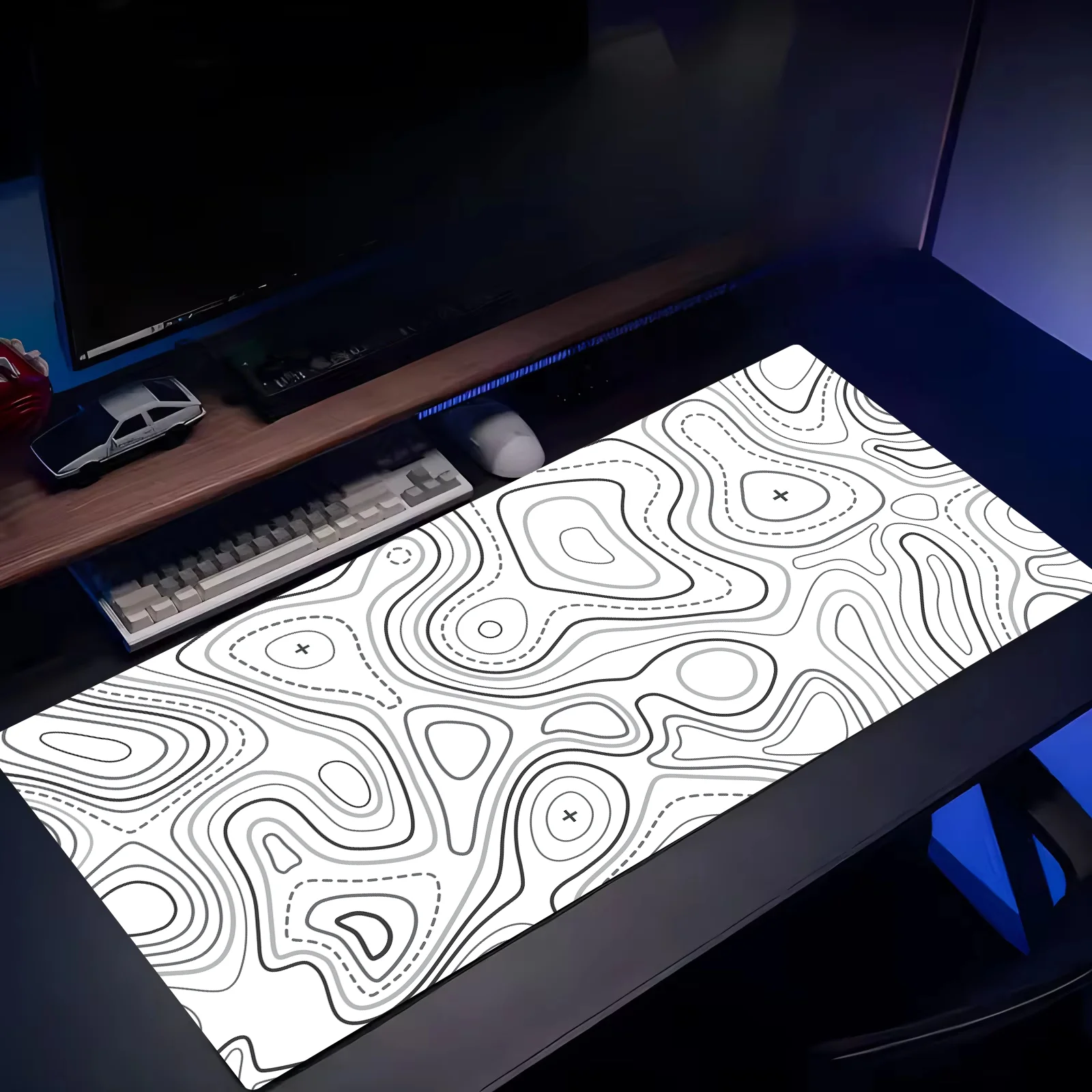 XXL Large Mouse Mats Line relief Pad Keyboard Mousepad Game Gaming Accessories Office Computer PC Gamer Laptop Desk Mat