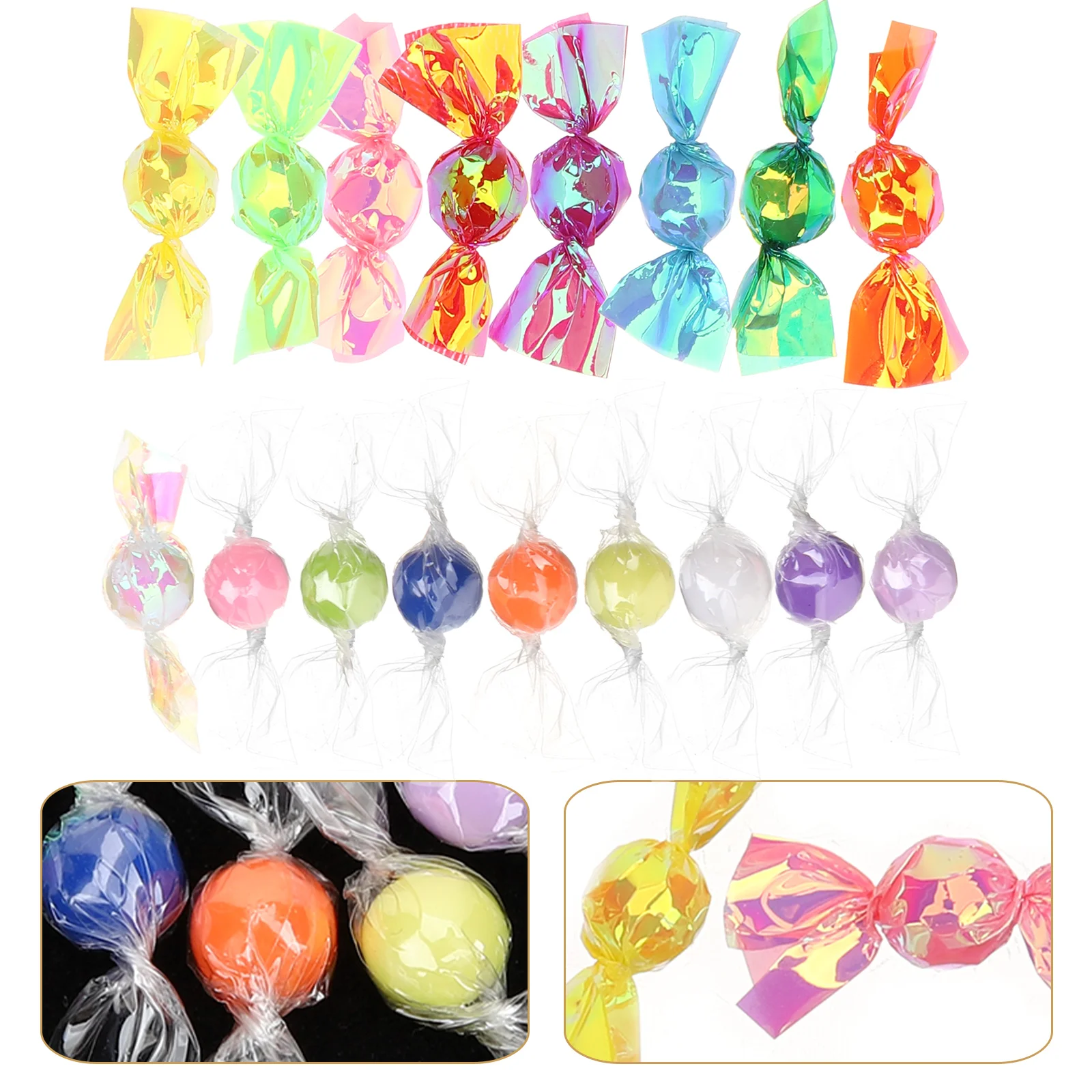 

17 Pcs Wedding Ornaments Simulation Candy Model Miniature Candy Toy Wedding Fake Candy Candy Decor
