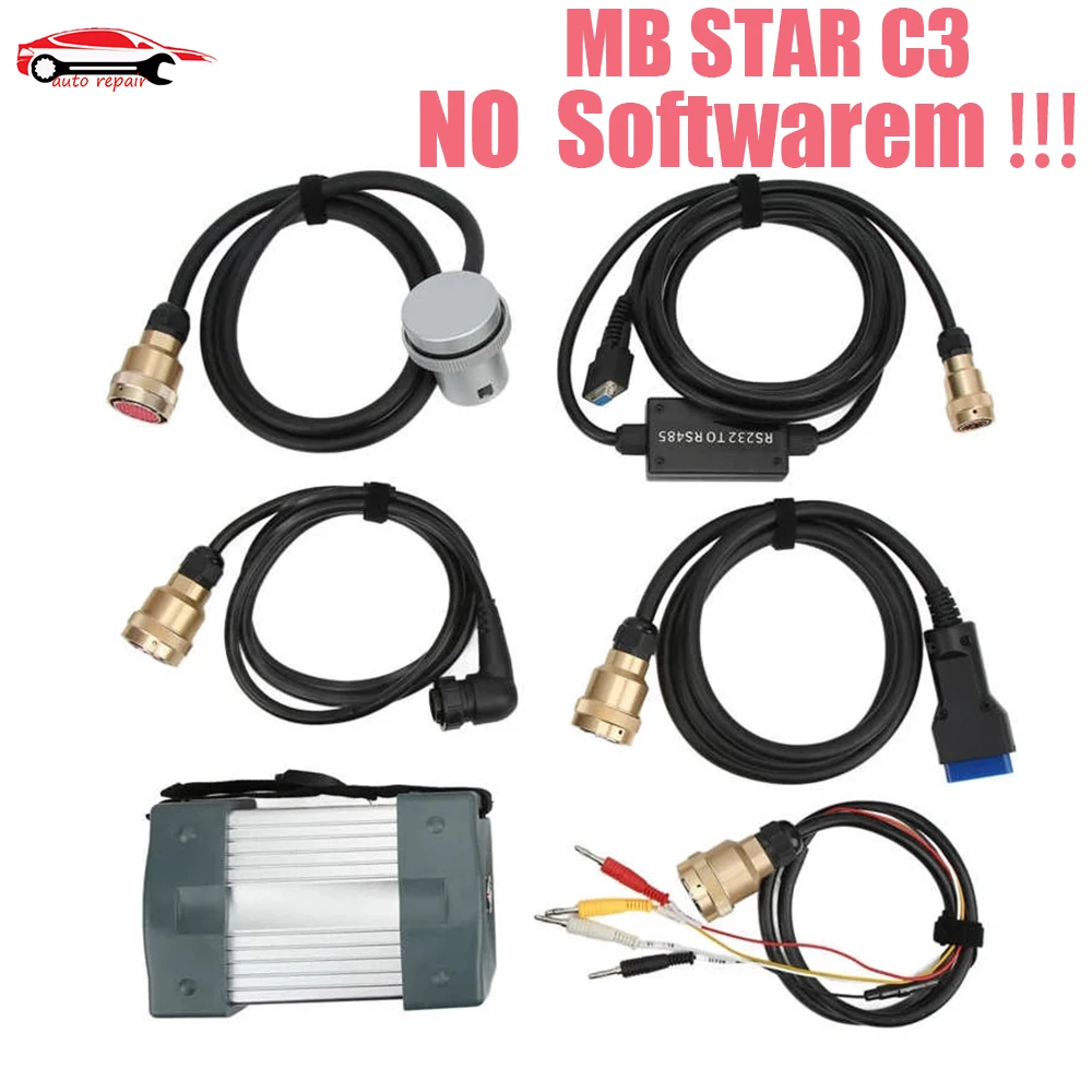 

MB STAR C3 Full Chip Support 12V and 24V MB C3 Star Portable Diagnostic Multiplexer with NEC Relays Cars Trucks Diagnostic Tool