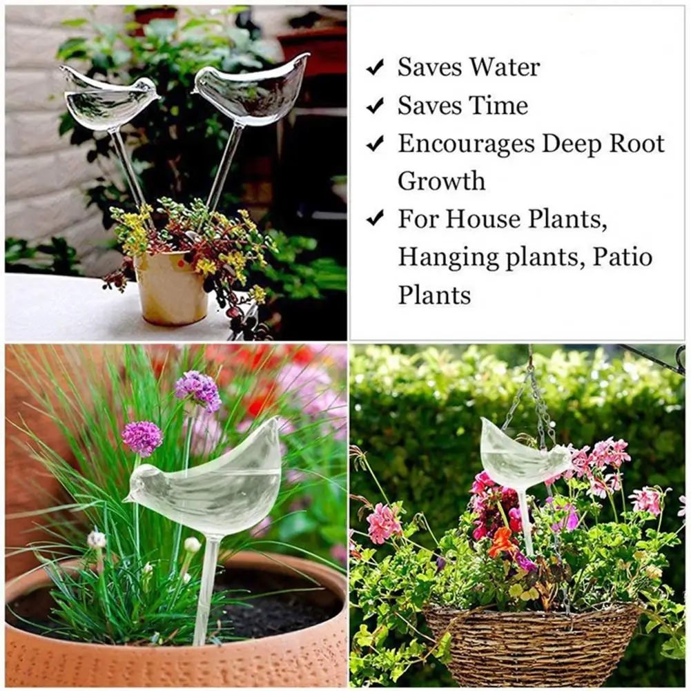 

Useful Wear Resistant Bird Shape Design Irrigation Tool Self Watering System Lightweight Watering Device for Indoor