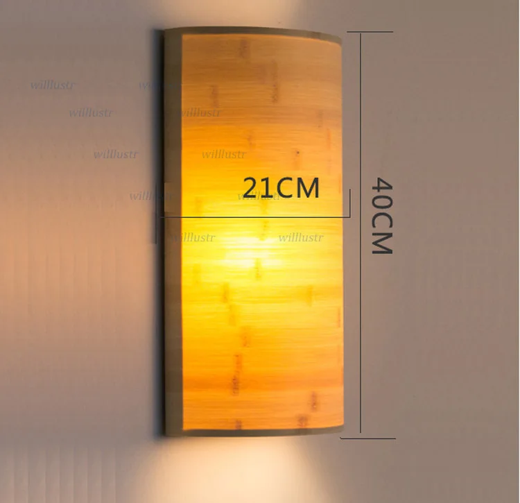 Настенная лампа ручной работы деревянное бра татами прикроватное освещение для