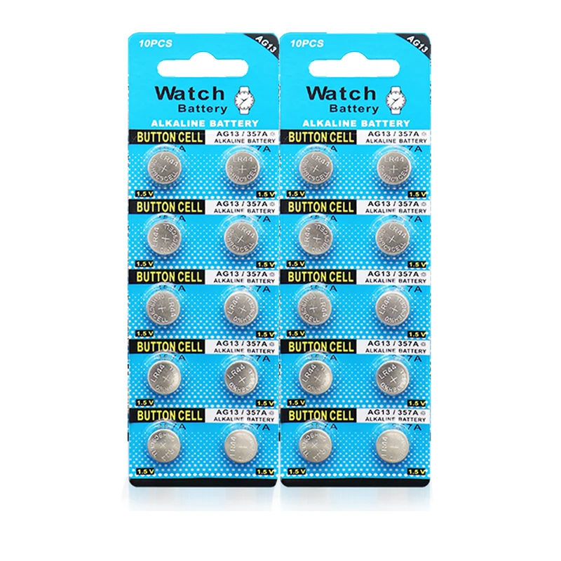 10pc/20pc LR44 A76 AG13 1.5V Alkaline Batteries for Watch Toys Clock Calculator LR1154 SR1154 SR44 GP76 Button Coin Cell Battery