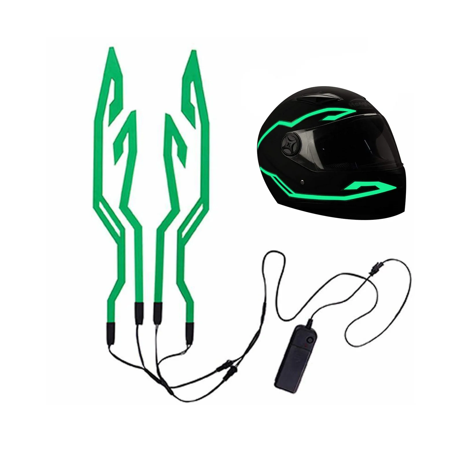 

Motorcycle Helmets Light LED Strip Lights For Helmets Sticky On Helmets For Safe Night Riding 3 Mode Helmets Light Sticker