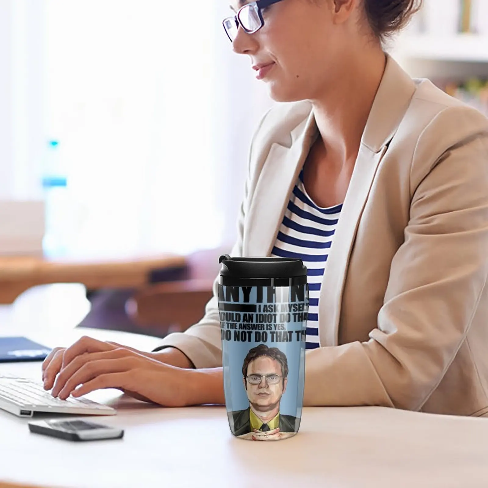 Новинка офис-длинная К. Дорожная кофейная кружка Schrute милые кружки чаша