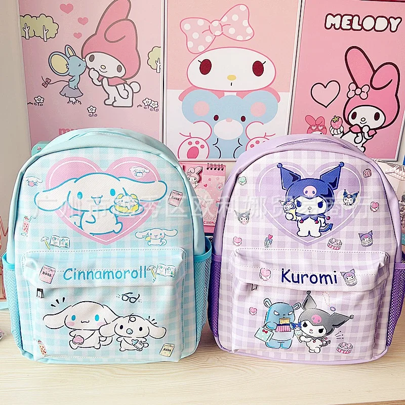 

Sanrio Kuromo Melody Cute Bags Y2k Girls Cartoon Backpacks Children Trendy Schoolbag Shoulder Bag Women Portable Small Backpacks