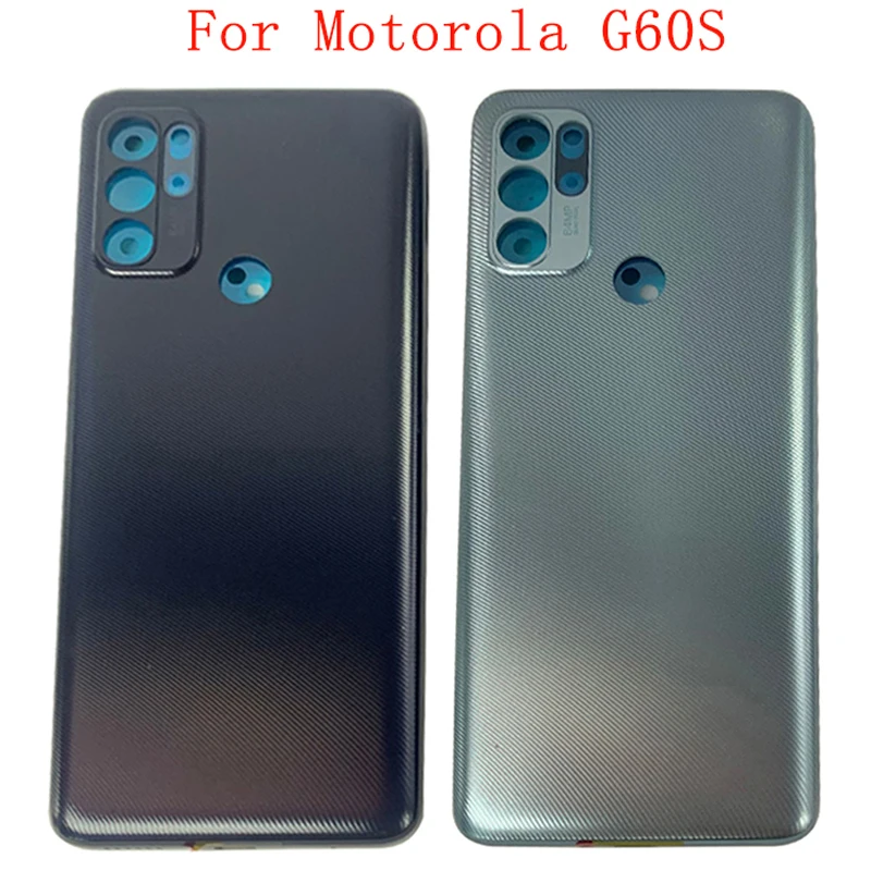 Крышка батарейного отсека задняя крышка корпуса для Motorola Moto G60S с клейкой