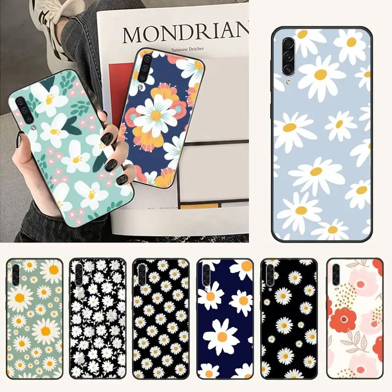 

Daisy Floral flower Phone Case For Samsung galaxy A S note 22 52 21 20 53 51 71 12 13 10 32 50 fe s ultra plus