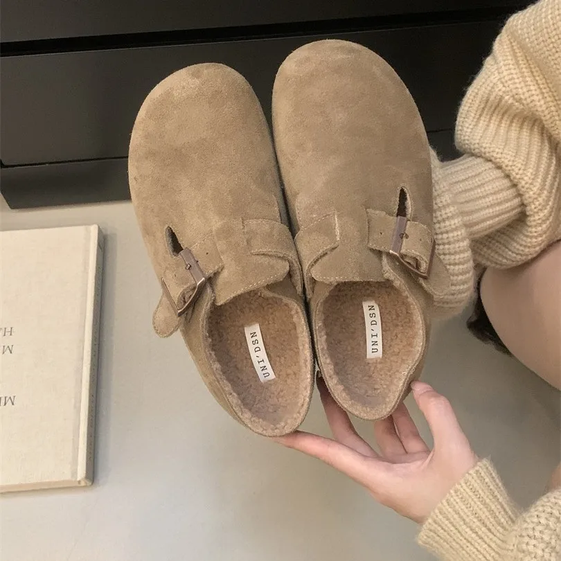 Женские лоферы женская обувь без шнуровки с круглым носком повседневные