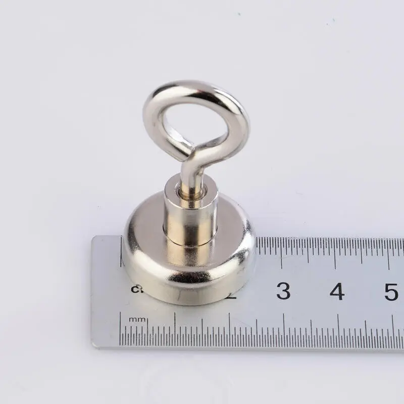 

Neodymium Strong Magnetic Hooks Mini Diameter 25mm Strong Magnet N52 Close hook 33Lbs 15kg Rare Earth Heavy Duty Refrigerator