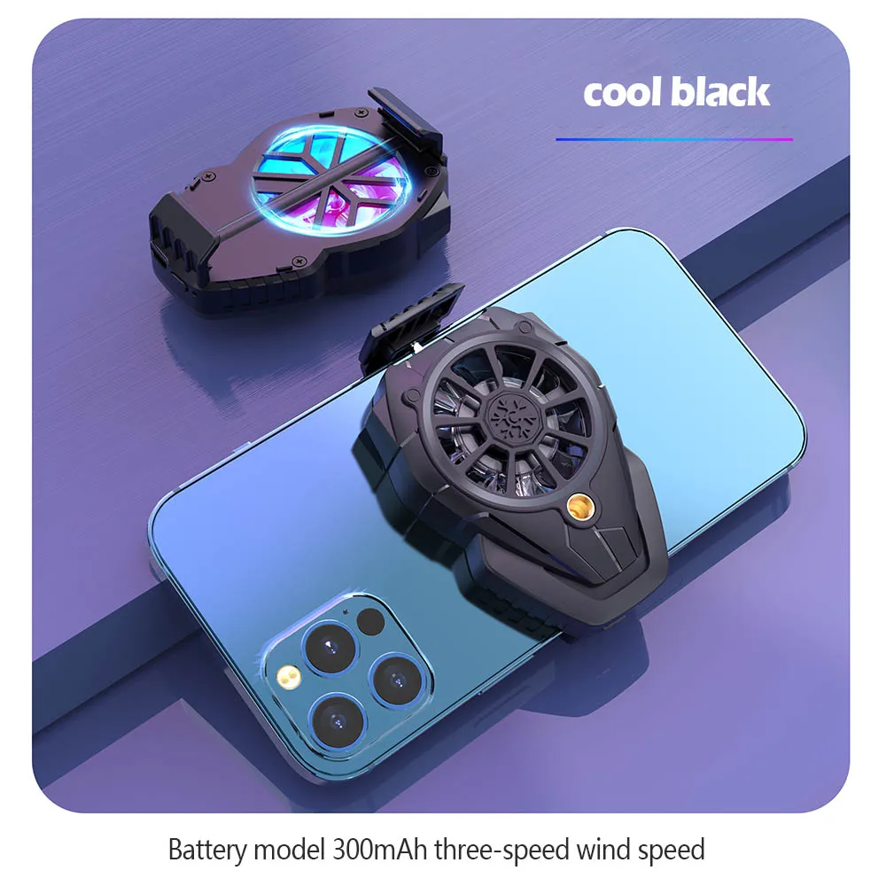 

New mobile phone radiator semiconductor cooling game king radiator plug into power/battery radiator fan cooling phone clip