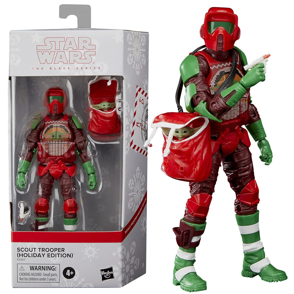 

[In-Srock] Hasbro Star Wars The Black Series Scout Trooper (Holiday Edition) 6-Inch-Scale Original Action Figure Model Toy F0872