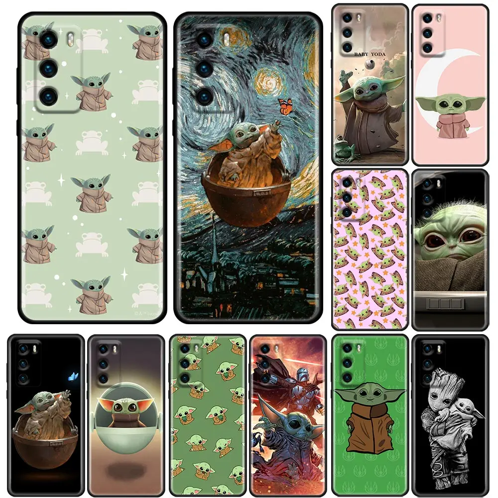 

Marvel Cute Lovely B-Baby-Y-Yodas Silicon Fundas For Huawei P20 P30 P40 Lite P10 P50 P30 Pro Back Cover P Smart Z 2019 Soft Case