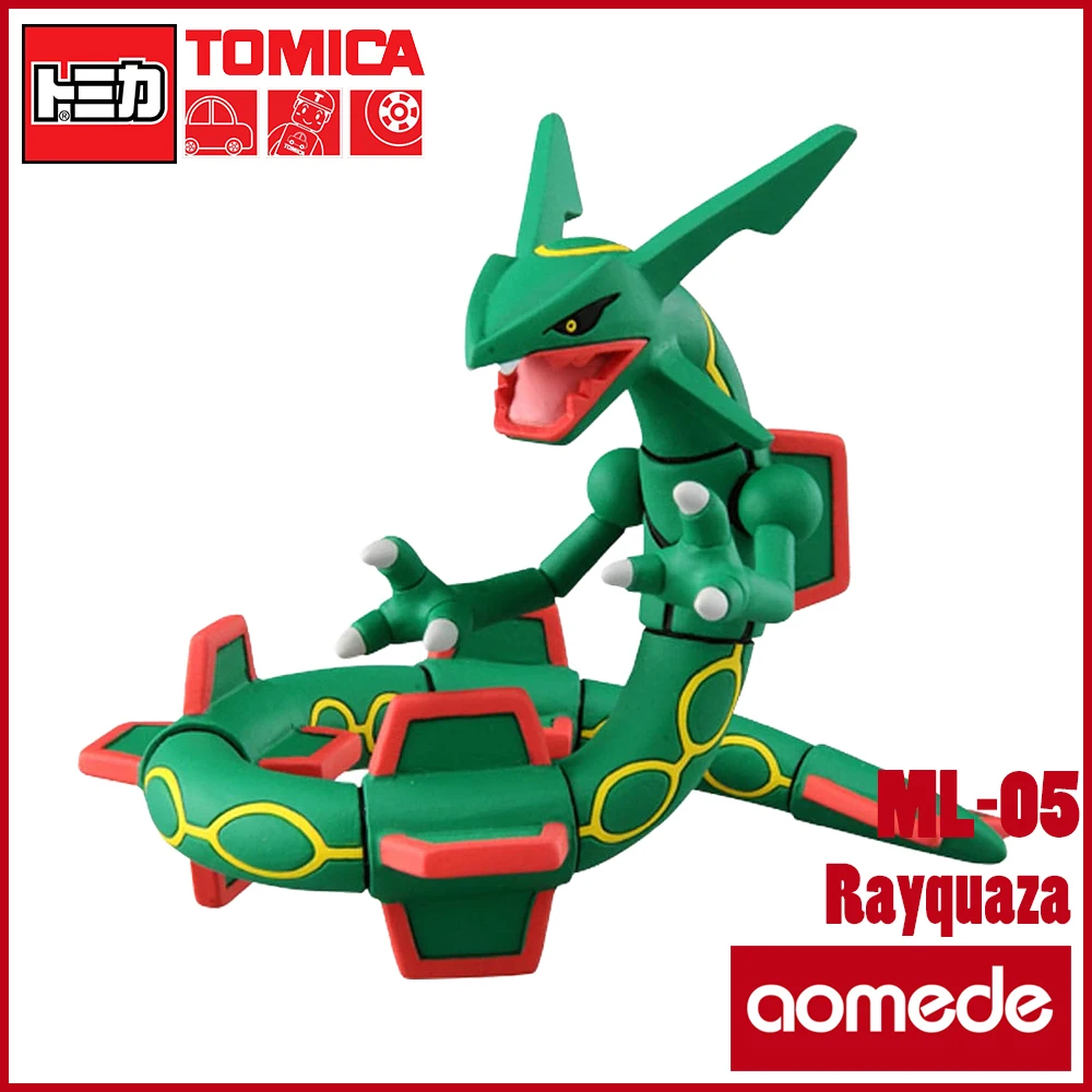 

Takara Tomy Tomica Moncolle Sun Moon Pokemon Figures ML-05 Rayquaza Anime Baby Toys Magic Digimon Kids Doll Model Kit